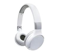 Lexibook - Casque Audio Acoustix 2-en-1 Bluetooth et Filaire - Stéréo, sans Fil, Pliable, Ajustable, léger, idéal Sport, Musique, Microphone, Blanc/Argent, HPBT010SLXB
