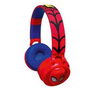 Lexibook, Casque Bluetooth Spiderman avec Effets Lumineux et limitation de Son 85dB, Rouge, HPBT015SP