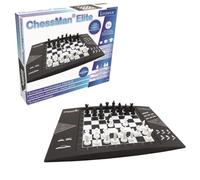 Lexibook Chessman® Elite, Jeu d'echec, Echiquier Electronique Interactif, 64 Niveaux de difficulté, diodes Lumineuses, à Piles ou Adaptateur 9V, Noir/Blanc, CG1300LXB