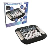 Lexibook, Chessman® FX, Electronic Chess Game with Tactile Keyboard and Light and Sound Effects, 32 Pieces, 64 Levels of Difficulty, Family Board Game, Black/Grey, CG1335LXB