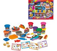 LEXIBOOK CRAZART - Kit de pâte à modeler douce et malléable super chef - 8 pôts inclus