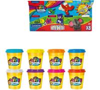 Lexibook - Pâte à modeler CRAZART - douce et malléable - 8 pièces - multicolore - 3 ans