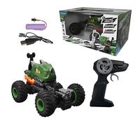 Lexibook, Crosslander® Dino, Voiture Dinosaure télécommandé, jusqu'à 10km/h, Cascades démentes, cabrage, Gyroscope intégré, Effets Lumineux, Rechargeable, RC59D