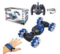 Lexibook, Extreme Crosslander, Voiture télécommandée Tout-Terrain, jusqu'à 12km/h, Effets Lumineux, télécommande & Bracelet de contrôle gestuel Inclus, Musique, Rechargeable, RC50LXB