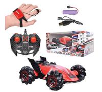 Lexibook, Crosslander Fire, Voiture télécommandée, jusqu'à 12km/h, 4 Roues motrices, télécommande et Bracelet de contrôle gestuel Inclus, Rechargeable, RC60LXB