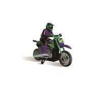 Lexibook Crosslander Moto Radio-Télécommandée Tout-Terrain Jusqu 12km H Équilibre Parfait Effets Lumineux Dérapages Déments Accélération Rapide Télécommande Ergonomique Rechargeable Rc18