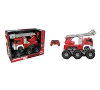 Lexibook Crosslander® Pro, RC Fire Truck, Camion de Pompier télécommandé, Effets Lumineux, pulvérise de l'eau, échelle rotative éléctronique, Rechargeable, RCP20LXB