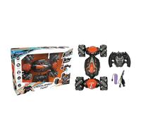 Lexibook Crosslander® Twist, Voiture télécommandée, jusqu'à 8km/h, 4 Roues motrices, Torsion et Rotation à 360°, casades démentes, Rechargeable, RC46LXB