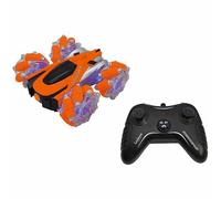 Lexibook Crosslander, Voiture radiocommandée Lumineuse Tout Terrain, télécommande, Rechargeable, Jeu d'action électronique, Orange/Noir, RC21