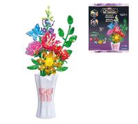 Lexibook, Crystal Gem Bouquet de Fleurs, Blanc / Rose / Vert / Bleu, CRSS57