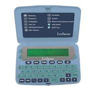 LEXiBOOK D650EN Le dictionnaire anglais, définitions, thésaurus, grammaire, correcteur orthographique phonétique, avec batterie, bleu/gris