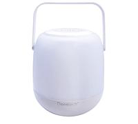 Lexibook, Decotech, Enceinte Nomade et Lumineuse, Batterie rechargeable, Bluetooth 5.0, Son haute qualité, micro USB/AUX/carte TF, Changement de couleur, blanc, BTL410