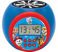 Lexibook Despertador con proyector de La Patrulla Canina, función repetición de la alarma, luz de noche con temporizador, Pantalla digital RL977PA, color azul , color/modelo surtido