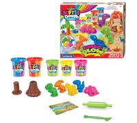 LEXIBOOK CRAZART - Kit dinosaures pâte à modeler malléable et fluorescente - Multicolore