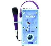 Lexibook Enceinte Bluetooth La Reine des Neiges – Lumineuse multicolore, micro, SD/TF – Bleu/Violet