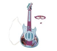 Lexibook Disney Frozen La Reine des Neiges Elsa Anna Guitare électronique Lumineuse avec Micro, Lunettes avec Microphone, mélodies, 2 Modes de Jeu, Prise pour MP3, Bleu/Violet, K260FZLXB