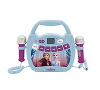 Lexibook- Disney La Reine des Neiges 2 Elsa, Anna-Mon Premier Lecteur Musical avec micros, sans Fil, Fonctions Enregistrement et Changement de Voix, pour Enfant, Bleu/Violet, MP300FZZ