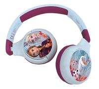 Lexibook - Disney La Reine des Neiges - Casque Audio Enfant 2-en-1 Bluetooth et Filaire, stéréo, sans Fil, Filaire, Son limité, Pliable, Ajustable, Fille, Bleu/Violet, HPBT010FZLXB