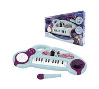 Lexibook, Disney La Reine des Neiges, Piano électronique pour Enfants avec Effets Lumineux, Microphone, Batterie, Haut-Parleur intégré, mélodies de démonstration, Lecteur DJ, Mauve/Bleu, K704FZLXB