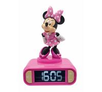 LEXIBOOK, Disney Minnie, Nightlight alarm clock, Sounds and Melodies, LCD Backli