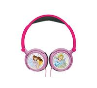 Lexibook, Disney Princesses - Casque Audio stéréo, Puissance sonore limitée, Pliable et Ajustable, Rose/Violet, HP010DP