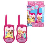 Lexibook, Disney Princesses Talkies-Walkies, TW12DPLXB | Portée 200m/650ft, 2 canaux, jeu de communication, clip ceinture, sur pile, Rose