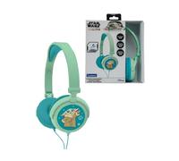 Lexibook, Disney Star Wars, Casque Audio Filaire Pliable, Casque Supra-auriculaire Confortable, Limitation de Volume sécurisée, Serre-tête réglable pour Enfants, Vert, HP010SWLXB