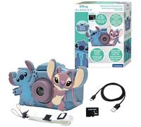 Lexibook, Disney Stitch, 4-en-1 Appareil Photo pour Enfants avec Protection, Fonctions Photo, Vidéo, MP3 et Jeux, 15 Cadres pour Personnaliser Vos Photos, Carte Mémoire de 8 Go Incluse, DJ078DLXB