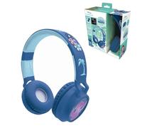 Lexibook, Disney Stitch, Casque 2-en-1 sans Fil et Filaire avec détails Stitch et Effets Lumineux, Son de Haute qualité limité à 85 DB, Pliable, Ajustable, Rechargeable, HPBT015DLXB