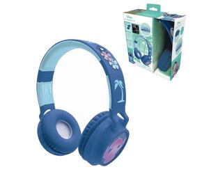 Lexibook, Disney Stitch, Casque 2-en-1 sans Fil et Filaire avec détails Stitch et Effets Lumineux, Son de Haute qualité limité à 85 DB, Pliable, Ajustable, Rechargeable, HPBT015DLXB