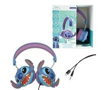 Lexibook, Disney Stitch, Casque stéréo Filaire Stitch 3D, Pliable, Puissance sonore limitée, HP015DLXB