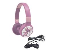 Lexibook, Disney Stitch, Casque Audio 2-en-1 Angel, Bluetooth & Filaire avec Micro et Boutons de contrôle, Pliable et Ajustable, Batterie Rechargeable Longue durée, HPBT010D1, Rose