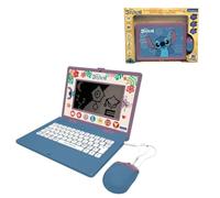 Lexibook, Disney Stitch JC599Di3 Ordinateur Portable bilingue d'apprentissage 170 activités en Anglais/Allemand
