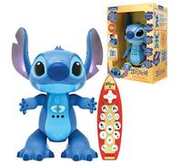 Lexibook, Disney Stitch, Jouet Interactif Bilingue Français Néerlandais, Télécommande et Contrôle Gestuel, Réagit au Toucher, Programmable, Deux Vitesses, Bleu, STITCHi10
