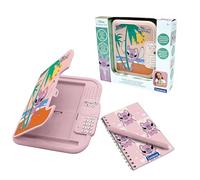 Lexibook, Disney Stitch, Journal Intime électronique Angel avec Stylo et carnet Inclus, interactif, Mot de Passe, Fonctions Amusantes, Effets sonores, Bleu/Rose, SD50D1