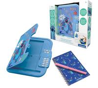 Lexibook, Disney Stitch, Journal Intime électronique Stitch avec Stylo et carnet Inclus, interactif, Mot de Passe, Fonctions Amusantes, Effets sonores, Bleu, SD50DLXB