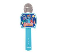 Lexibook, Disney Stitch, Microphone Bluetooth® avec fonction Changement de voix, Enceinte intégrée, Support de téléphone inclus, Bleu, MIC240D