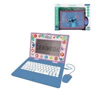 Lexibook, Disney Stitch, Ordinateur Portable éducatif bilingue FRANÇAIS/Anglais, Jouet pour Enfants, 170 activités pour Apprendre, Jeux et Musique, Grand écran, Bleu/Violet, JC599Di1LXB