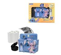Lexibook, Disney Stitch, Starcam® Print, Pack caméra avec imprimante instantanée, Carte SD, 4 Rouleaux de Papier, Bleu, DJ130DZ