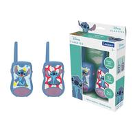 Lexibook - Disney Stitch - Talkies-Walkies 200m, Jeu de Communication pour Enfant, 2 canaux de Communication, Clip Ceinture, Bleu/Violet, TW12DLXB