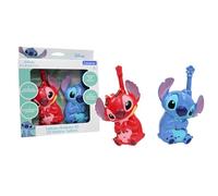 Lexibook, Disney Stitch, Talkies-Walkies 3D Stitch et Leroy, Portée 500m, 2 canaux de Communication, Clip Ceinture, Bleu/Rouge, TW18D