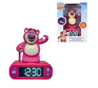 Lexibook, Disney Toy Story, Réveil veilleuse Lotso, Personnage Lumineux, Effets sonores, Choix d’alarmes, Écran LCD rétro-éclairé, Snooze, Violet, RL800TS1LXB