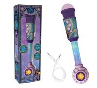 Lexibook, Disney Wish, Microphone Lumineux pour Enfant, Jeu Musical, Haut-Parleur intégré, Effets Lumineux, Prise Aux-in, Violet, MIC90WILXB