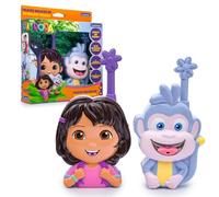 Lexibook, Dora Talkies-Walkies 3D, TW18DORLXB | Portée 500m, 2 canaux, clip ceinture, Rose/Bleu