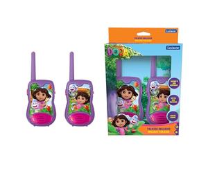 Lexibook, Dora Talkies-Walkies, TW12DOR | Portée 200m/650ft, 2 canaux, jeu de communication, clip ceinture, sur pile, Rose