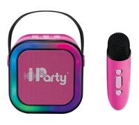 LEXIBOOK - Enceinte Karaoké Portable Rose avec 2 microphones sans fil