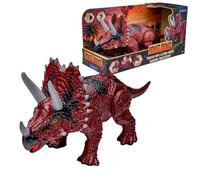 Lexibook Figurine Dinosaure Triceratops Format Moyen avec Son, Lumière et Tête articulée
