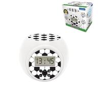 Lexibook Réveil-projecteur RL977FO – Alarme et Snooze, Veilleuse minuterie, LCD, Piles, Blanc/Noir