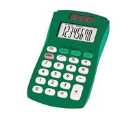 Lexibook, FRUITIES Calculatrice de Poche, C208B | 8 chiffres, 4 opérations, Fonctions de base et avancées, Alimentation solaire et par pile, Vert