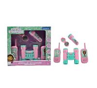 Lexibook, Gabby et la Maison Magique, Set d’Aventurier pour Enfants, Talkies-Walkies 120m, Jumelles, Boussole, Lampe de Poche, Rose, RPTW12GDH
